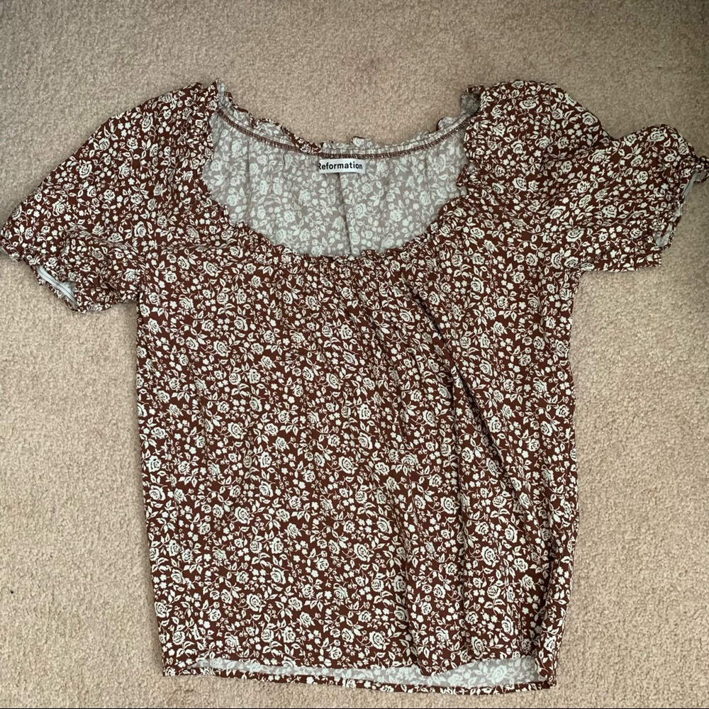 Reformation floral top